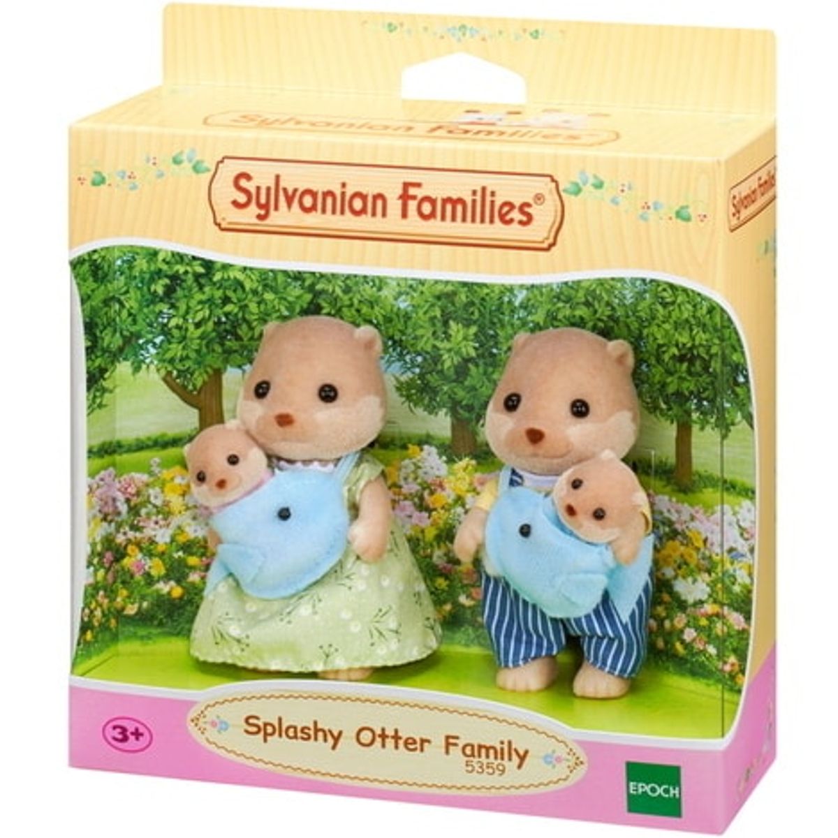 SYLVANIAN FAMILIES - Juguete Sylvanian Ternurin Familia Nutria de Tierra Original