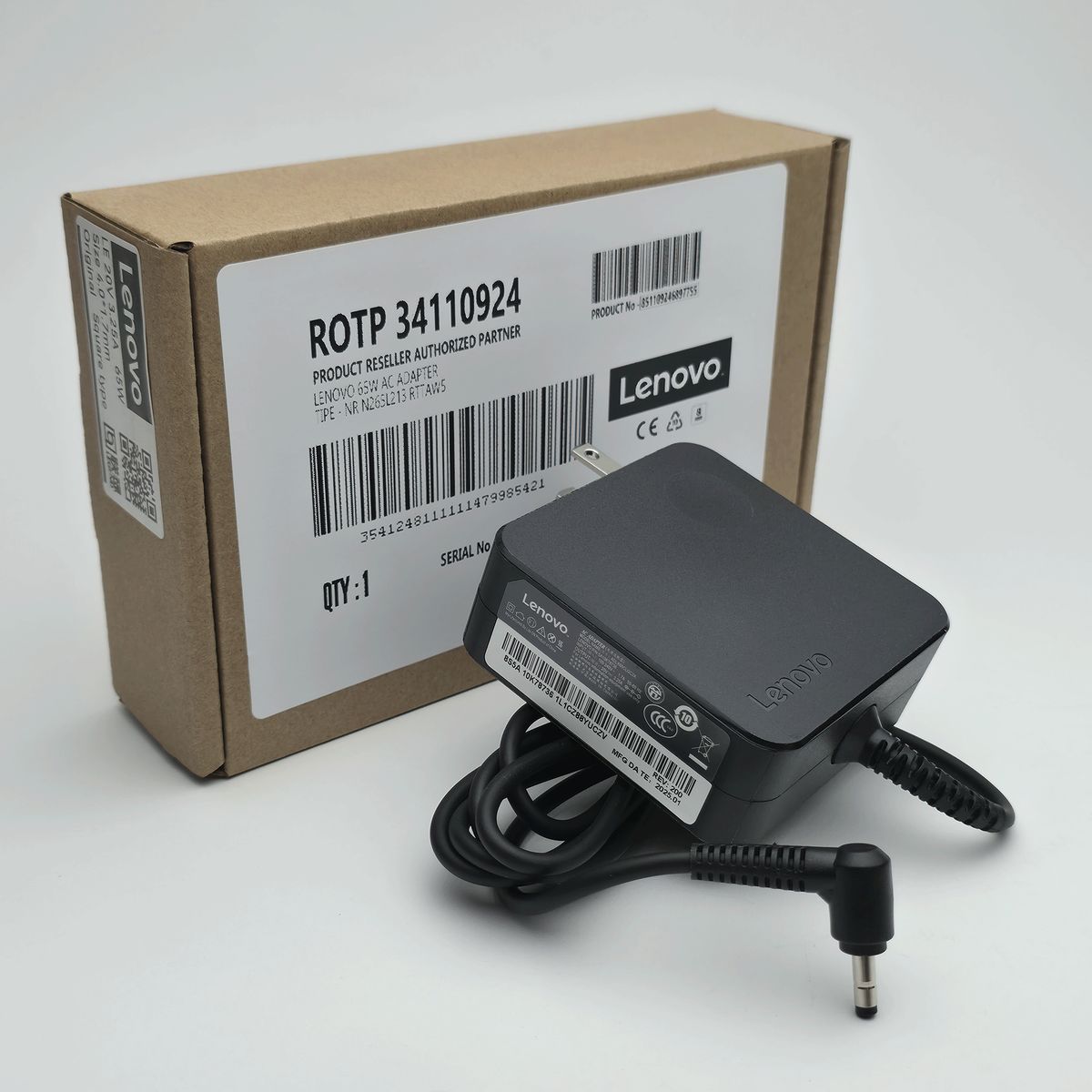 LENOVO - Cargador Lenovo 65w 20v NUEVO - ORIGINAL