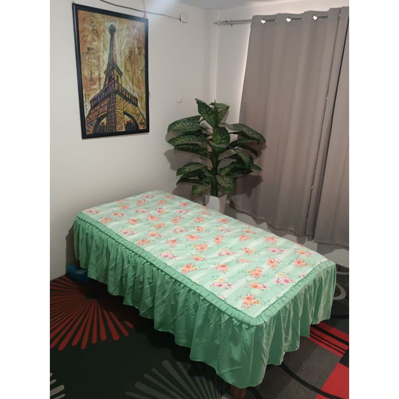 CUTE - CUBRECAMA CON BLONDA 1 PIEZA EN 2 PLAZAS