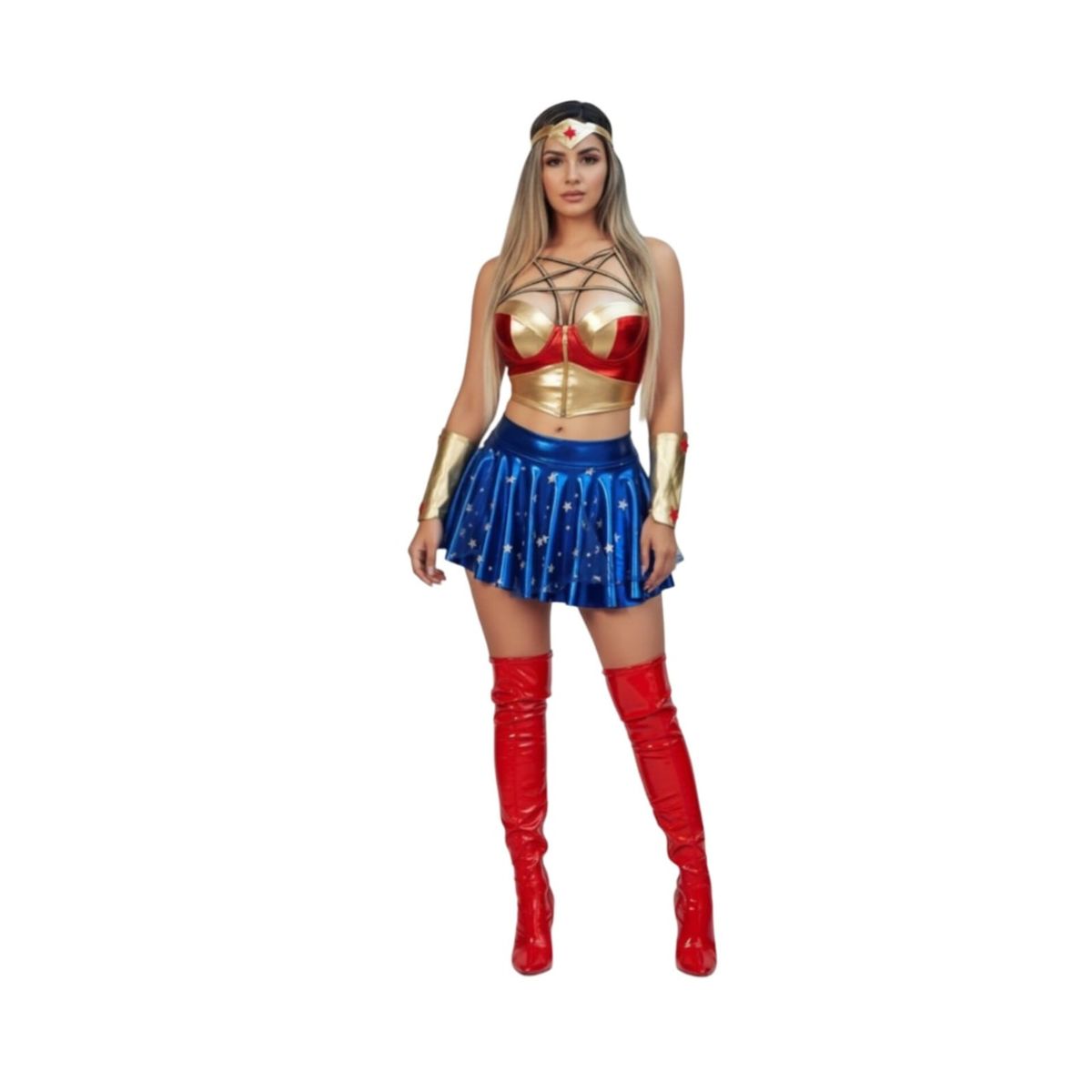 GENERICO - DISFRAZ HALLOWEEN MUJER MARAVILLA