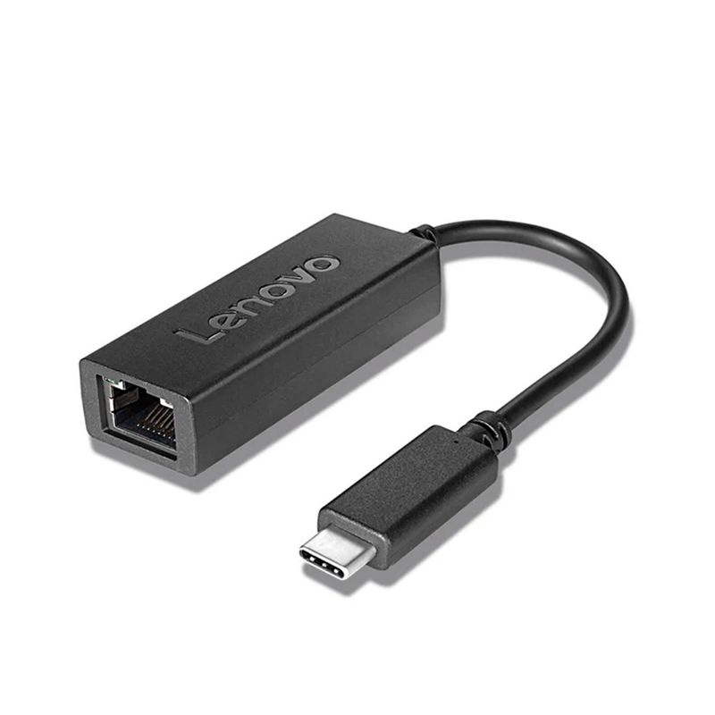 LENOVO - ADAPTADOR LENOVO USB-C A ETHERNET CONECTOR RG-45 COLOR NEGRO