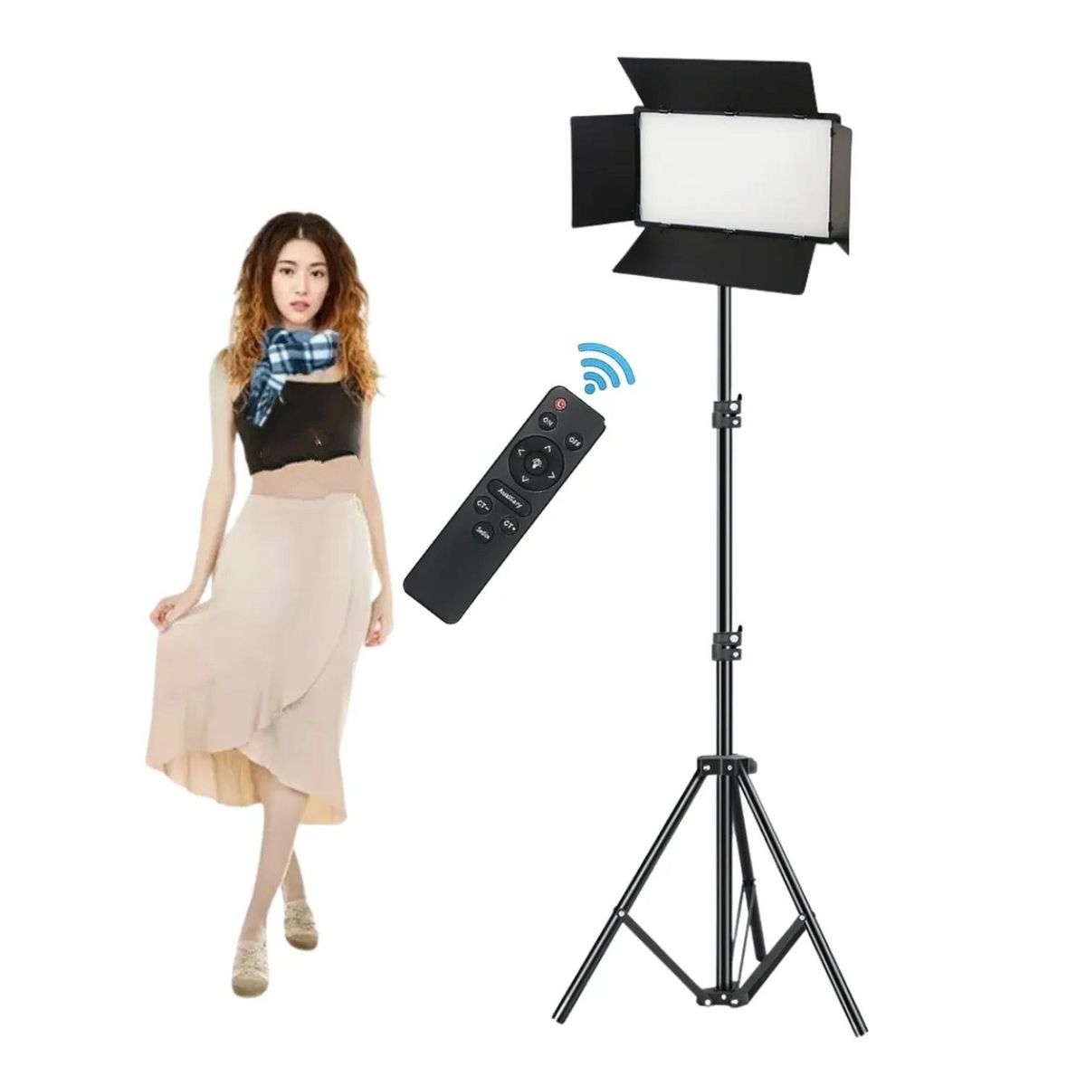 SEISA - Lámpara de Panel Luz LED iluminación de Estudio Fotografía Grabación