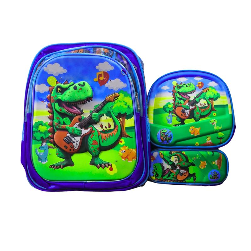 GENERICO - Mochila para Niños y Cartuchera Escolar Kawaii + Lonchera