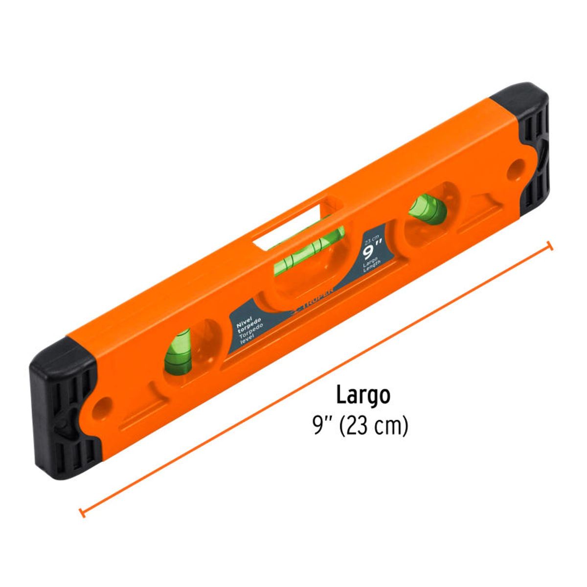 TRUPER - Nivel torpedo de 9 magnético cuerpo de ABS Truper - 11223