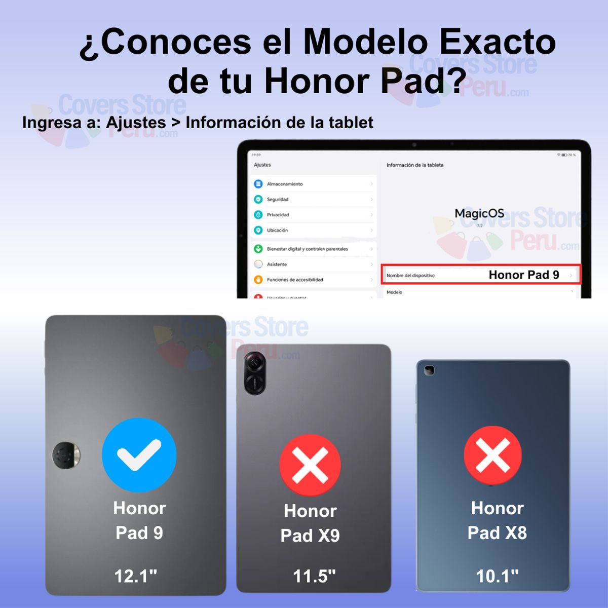 GENERICO - Funda para Honor Pad 9 121 Gomas con Parante Morada