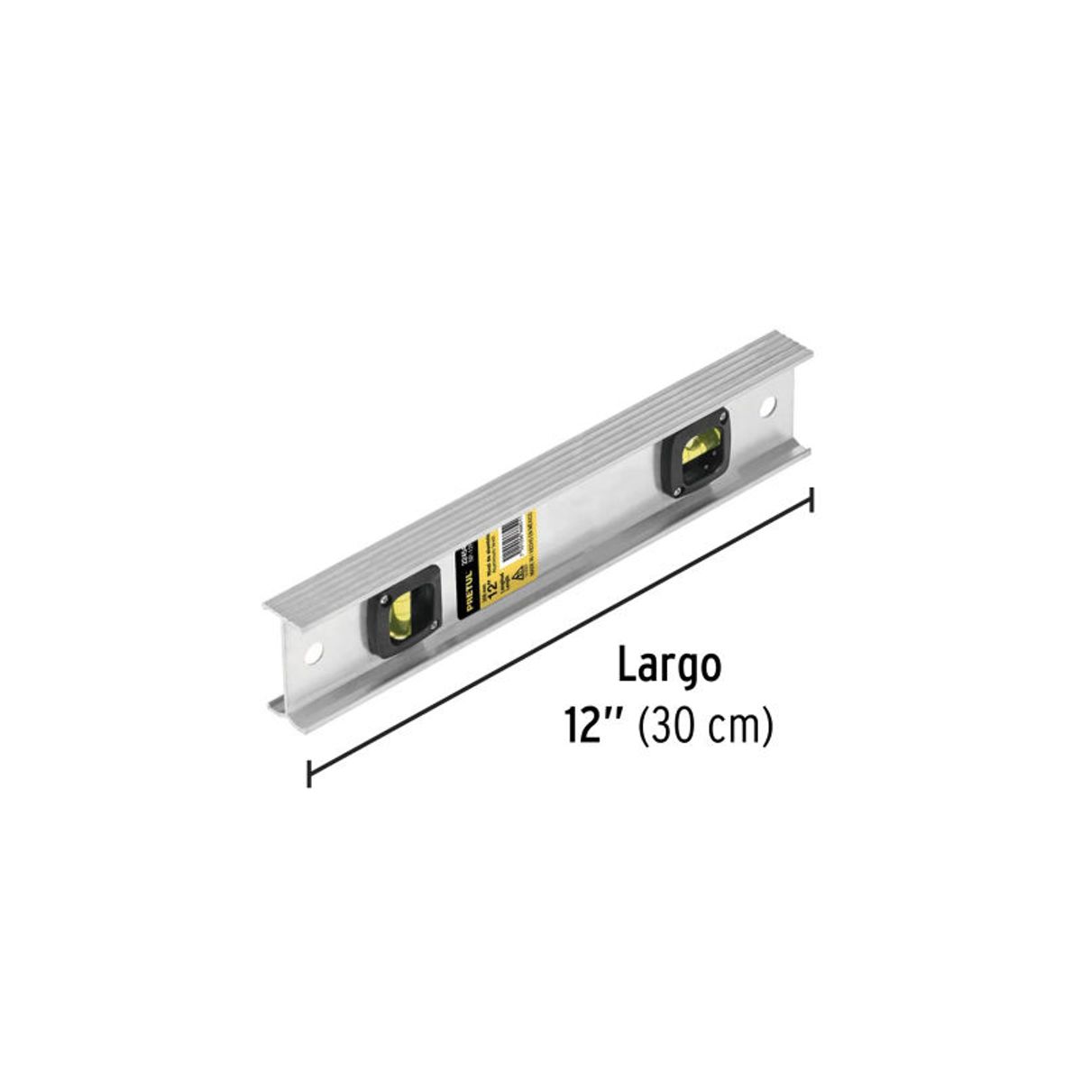 PRETUL - Nivel de 12 con cuerpo de aluminio Pretul - 22454