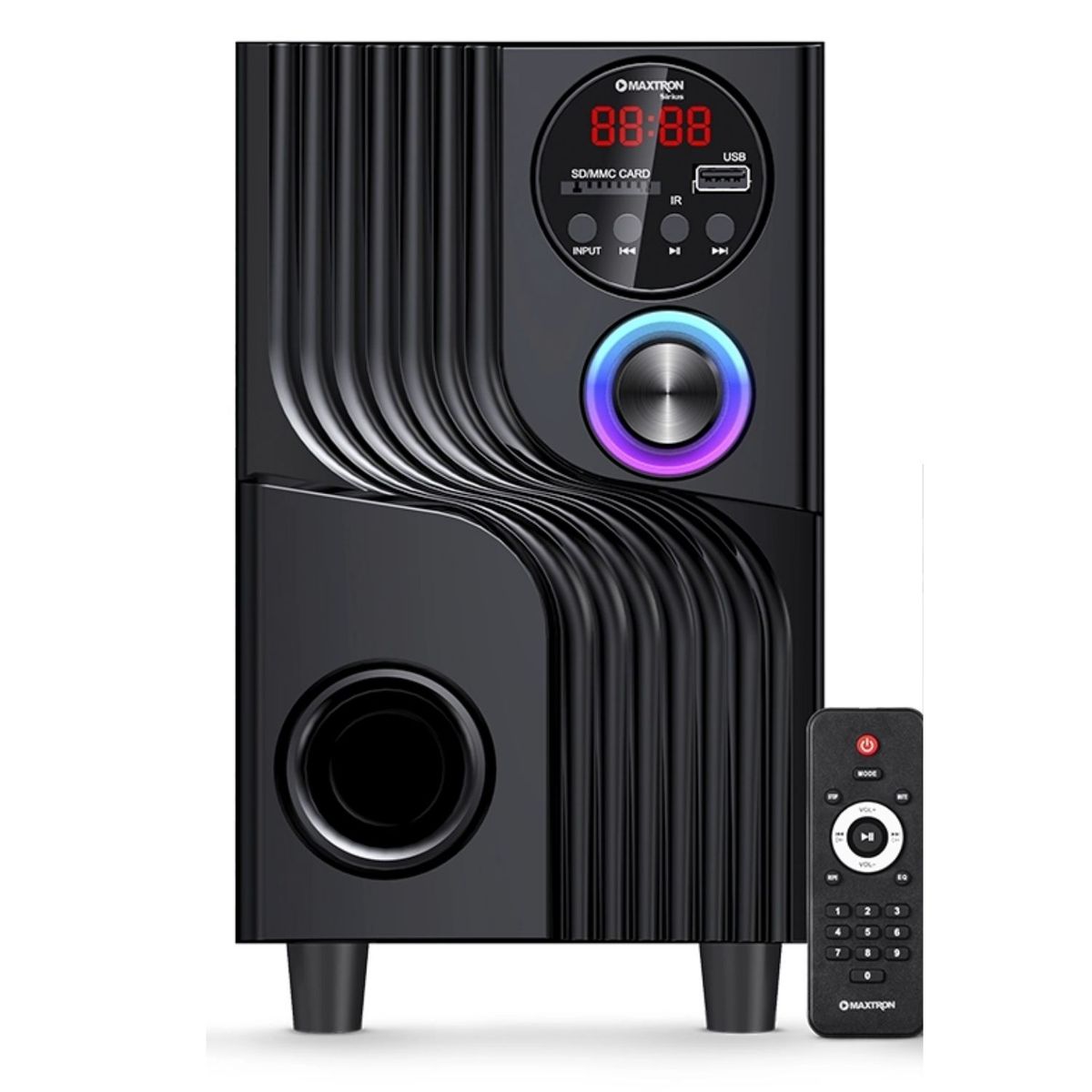 MAXTRON - Parlante 2,1 Maxtron MAX S201 Sirius Subwoofer 4" USB BT AUX