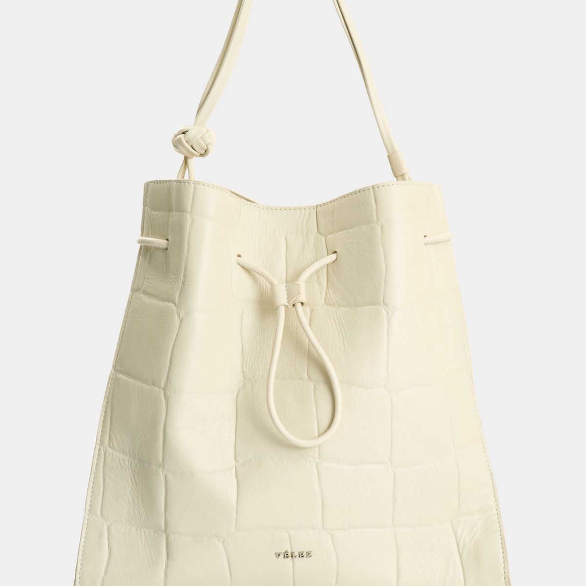 VELEZ - Vélez Cartera Shopping De Cuero Grabado Mujer Aromia Blanco