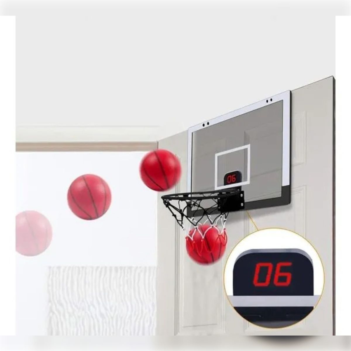 GENERICO - Mini Tablero de Basquet Portatil con Marcador Led