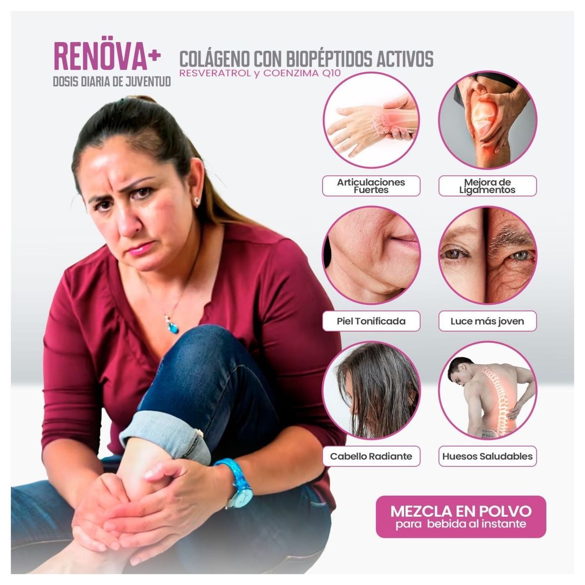 GENERICO - COLÁGENO RENOVA+ FWP CON PÉPTIDOS ACTIVOS POTE 315 GRAMOS