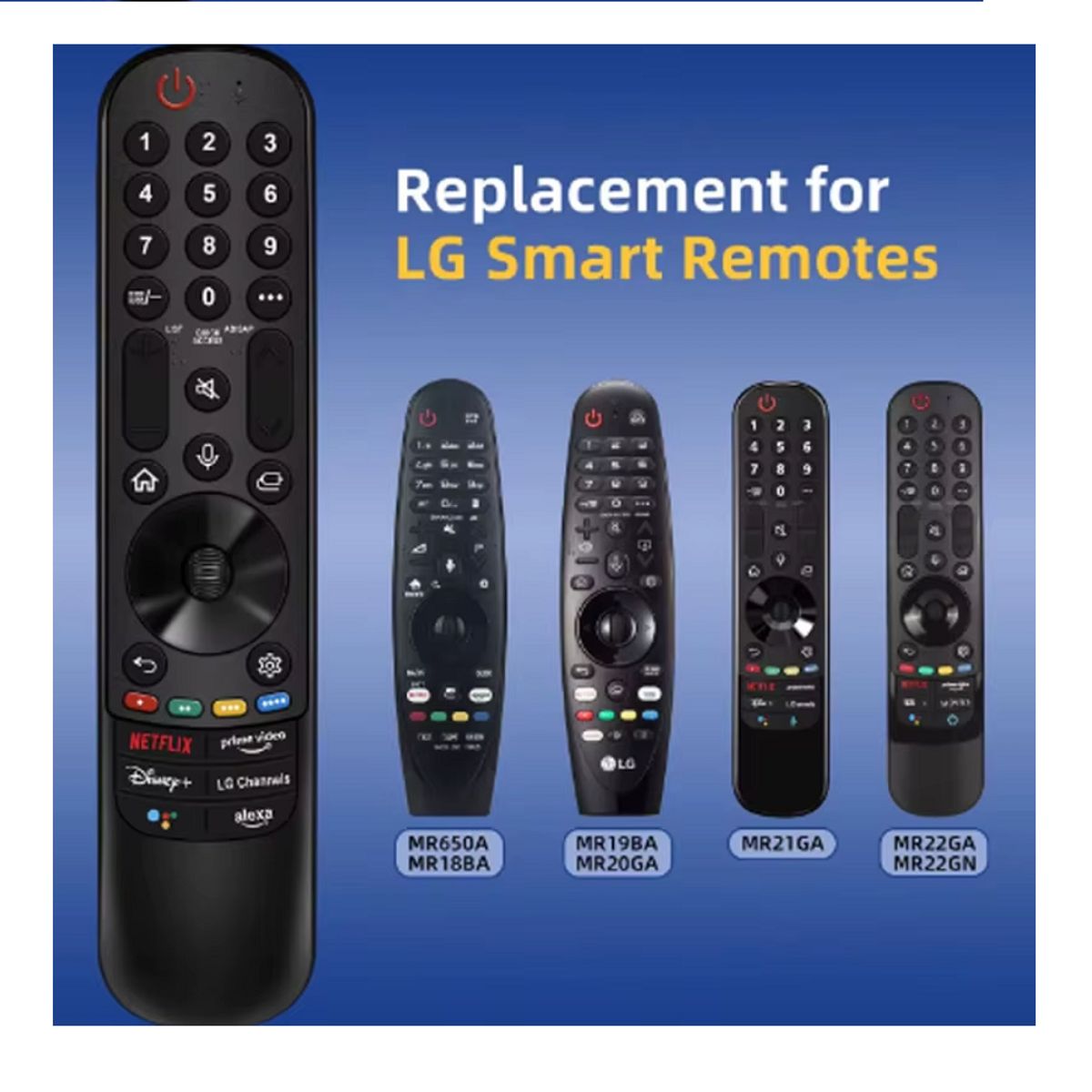 GENERICO - Control remoto para Tv LG Magic mr22gagn con puntero y Voz