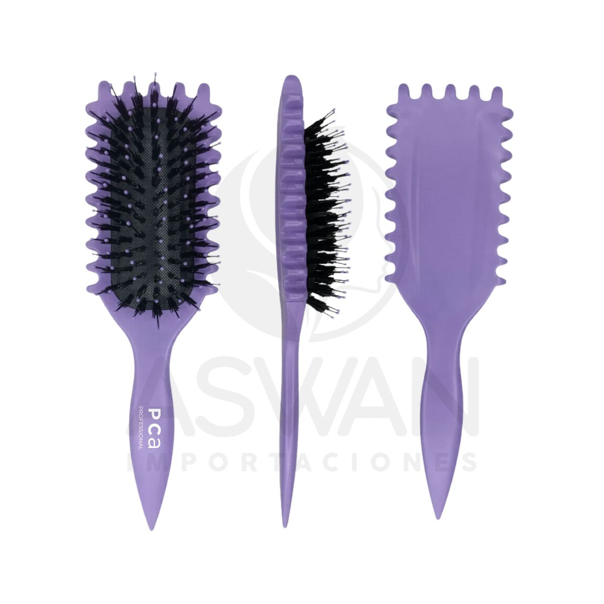 GENERICO - Cepillo para Cabello Rizado Lila - PCA