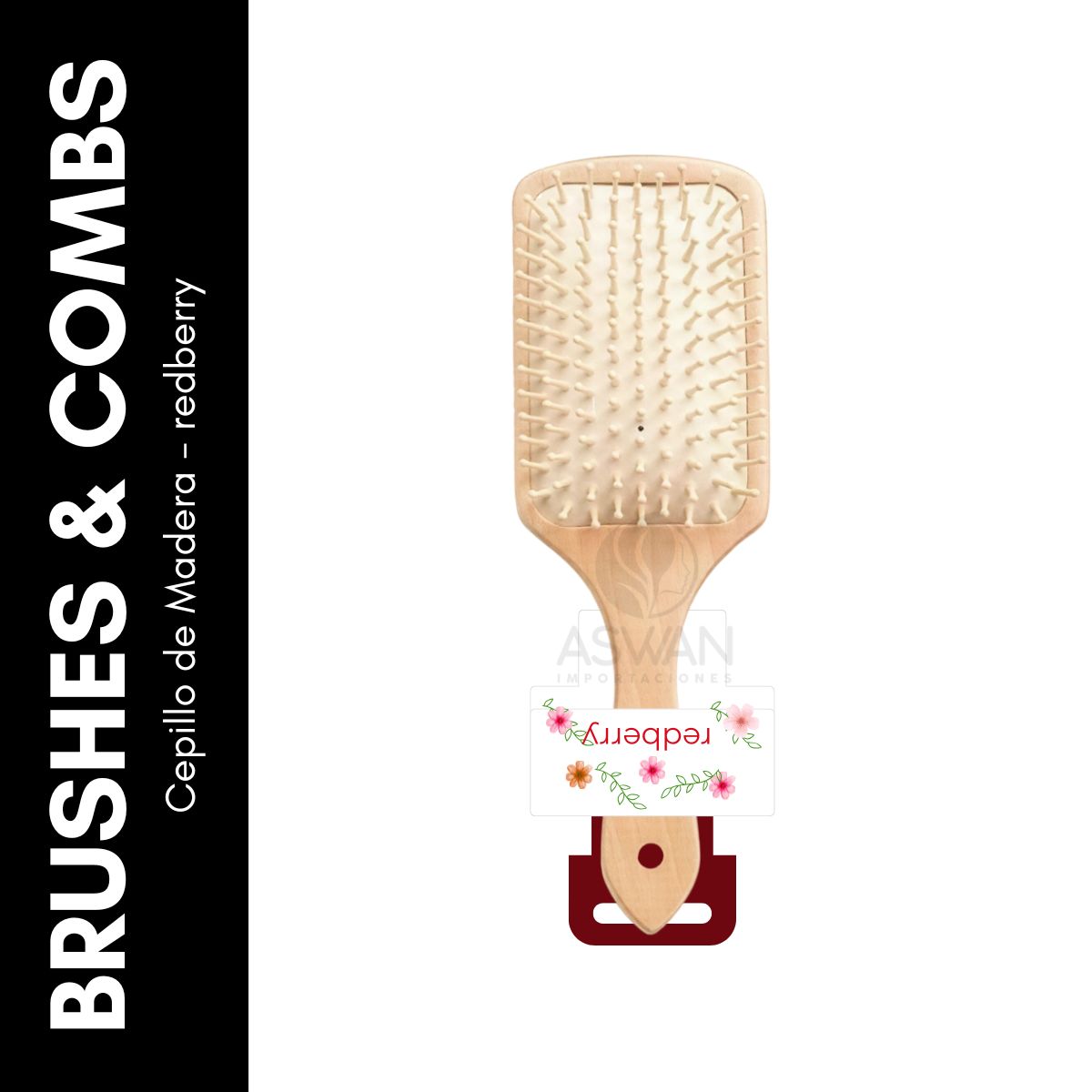 GENERICO - Cepillo de Madera - Redberry