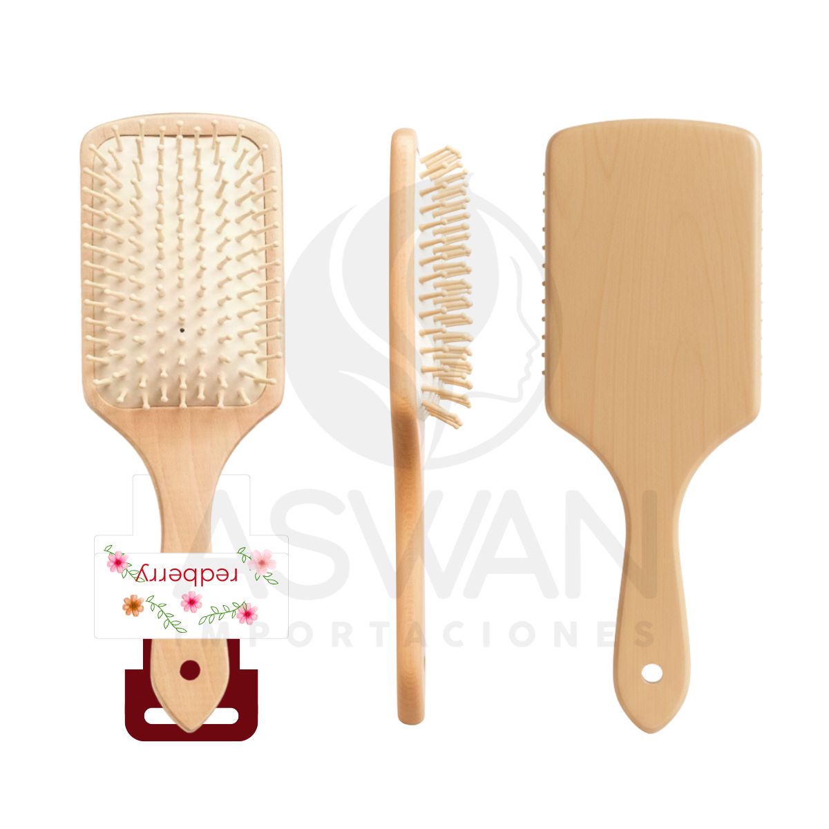 GENERICO - Cepillo de Madera - Redberry