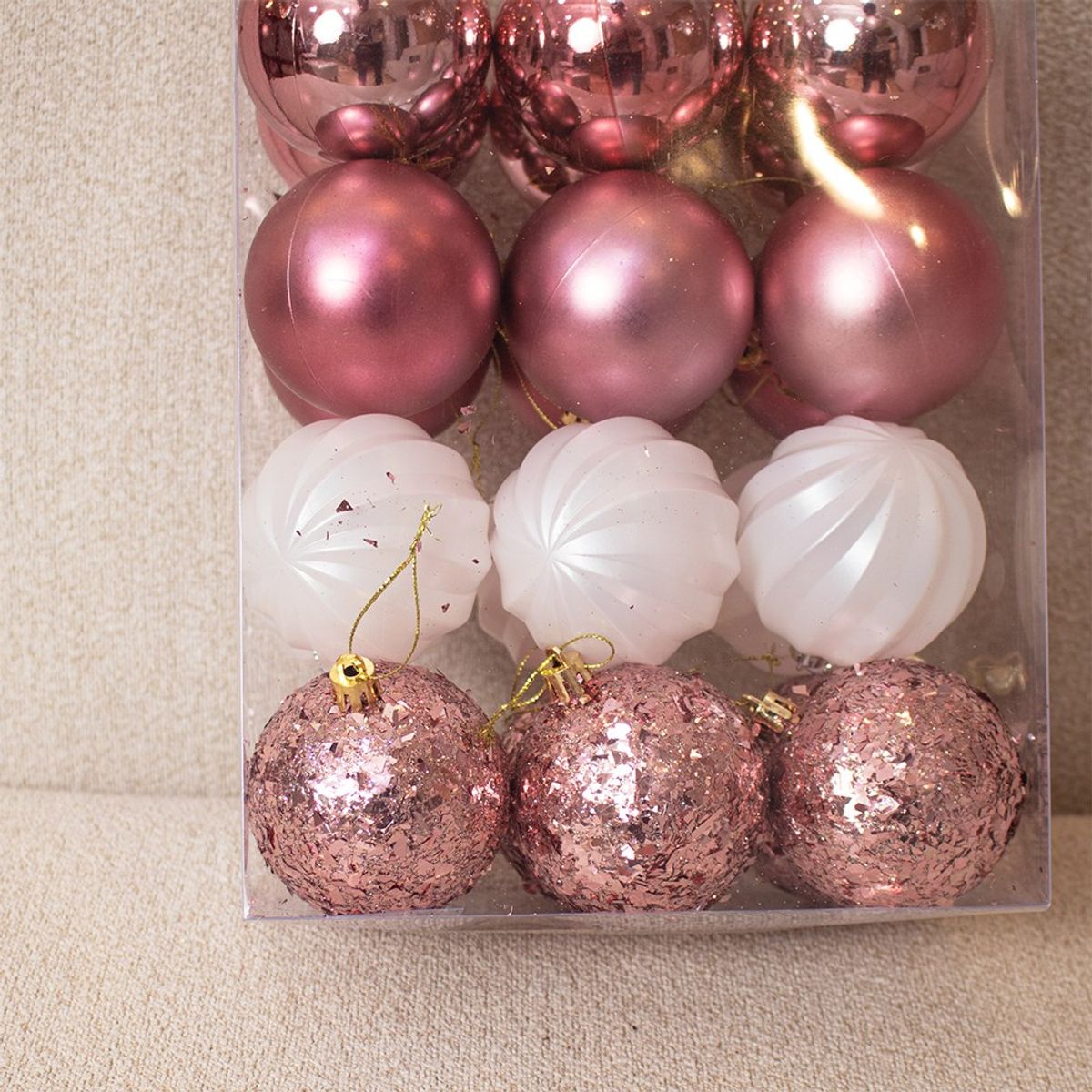 PANORAMA HOGAR - Juego de 30 Bolas Panadecor para Árbol Colores Variados 7CM