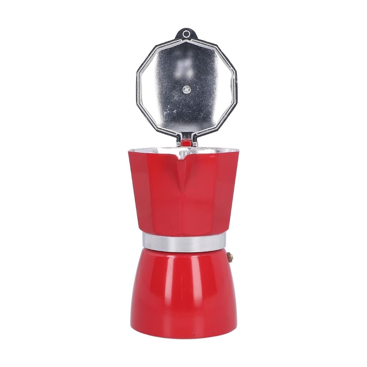 Pentha - Cafetera Moka Italiana Espresso de 6 tazas - 300ml Rojo