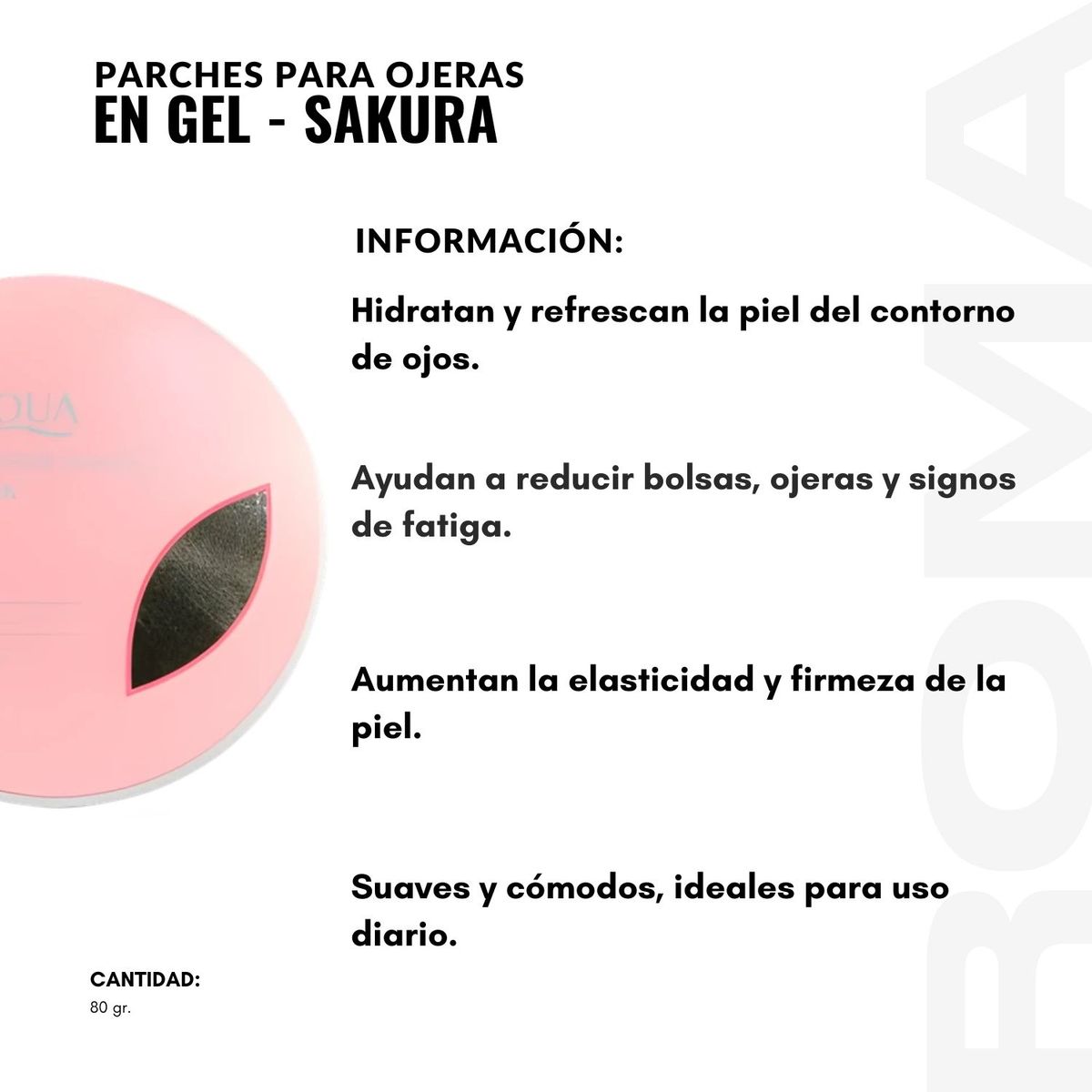 BIOAQUA - MASCARILLA PARA OJERAS EN GEL  SAKURA 80G BIOAQUA