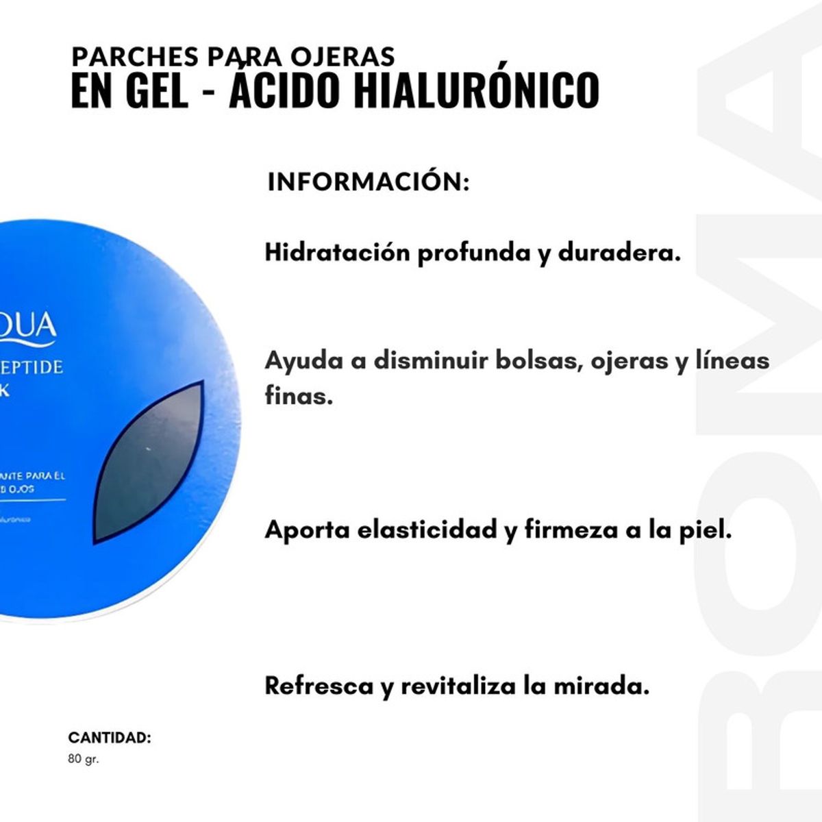 BIOAQUA - MASCARILLA PARA OJERAS EN GEL  ÁCIDO HIALURÓNICO 80G BIOAQUA