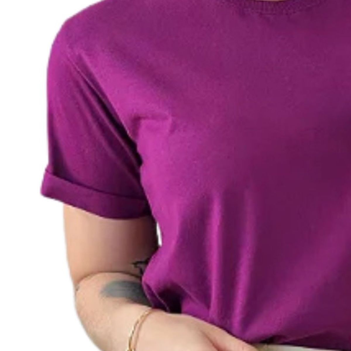 GENERICO - Polo Manga Doblada Morado