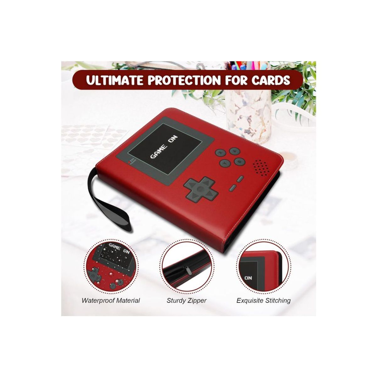 GENERICO - Folder 9 Pocket 900 Cartas Gameboy Red