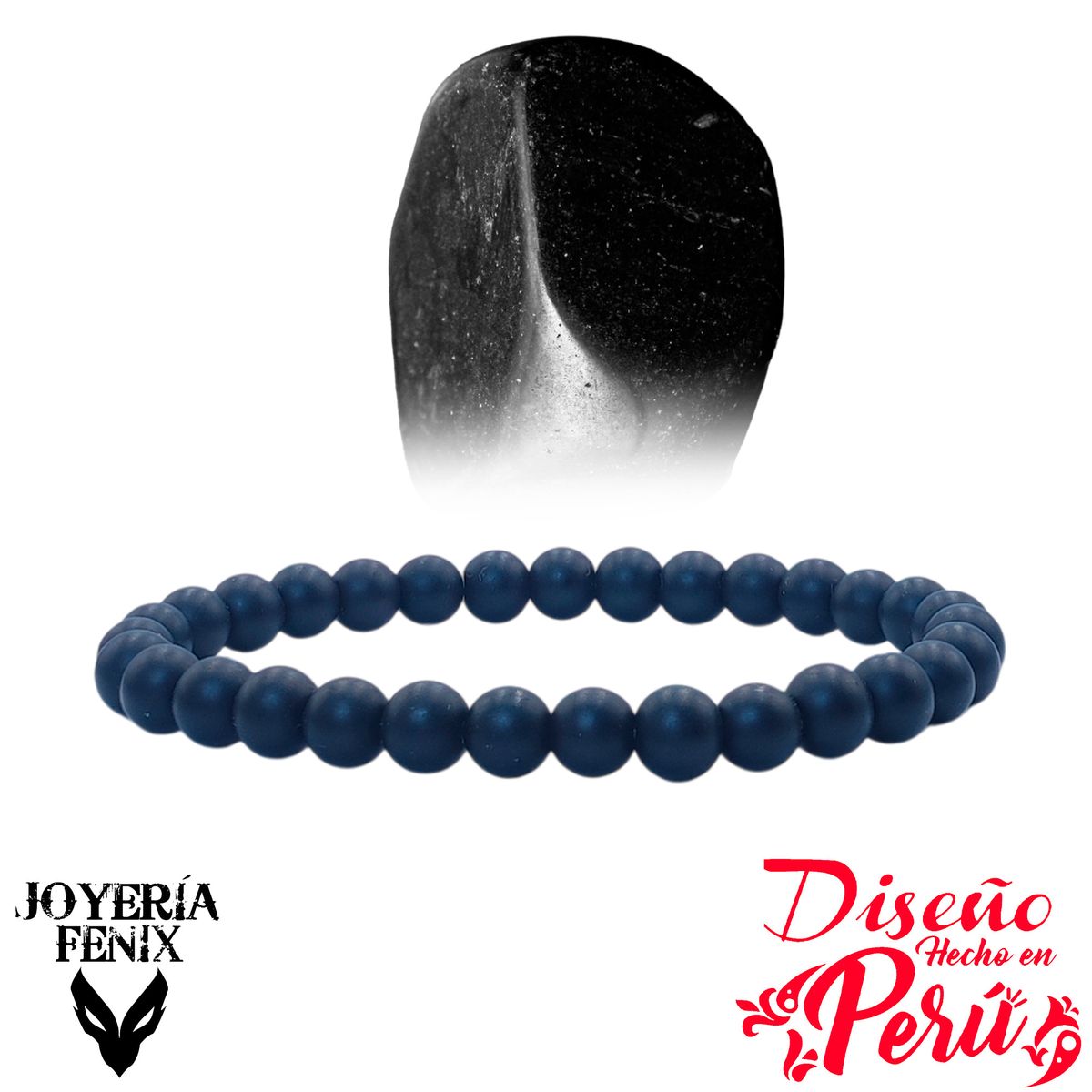 JOYERIA FENIX - Pulsera Piedras Naturales Elástica 6mm - Joyería Fénix