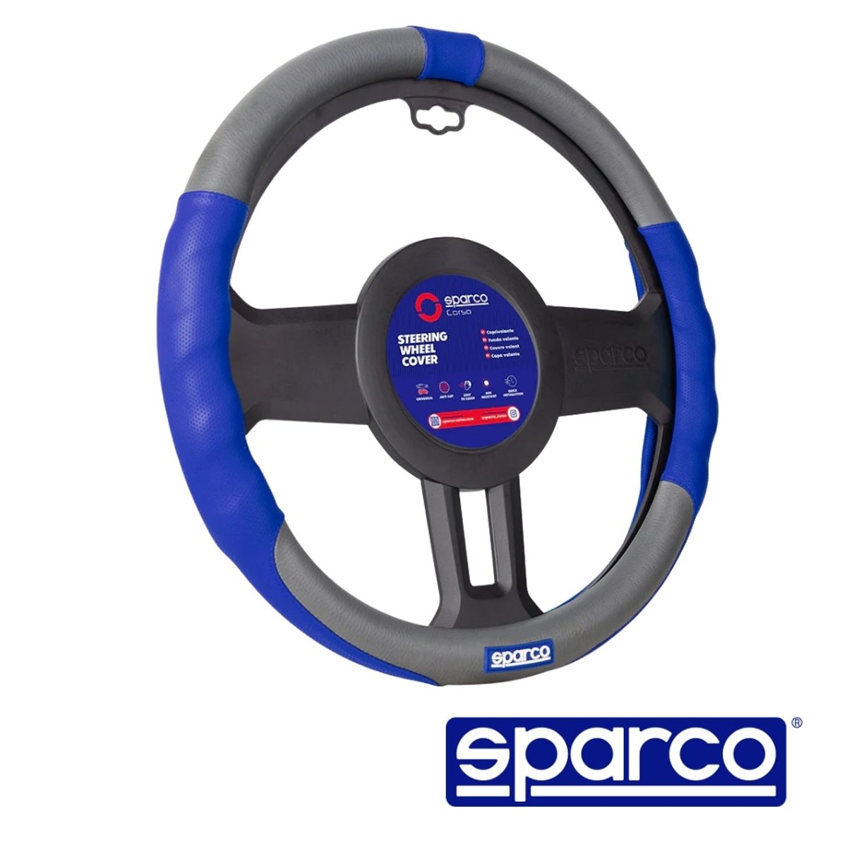 SPARCO - FUNDA TIMON SPARCO AZUL  GRIS SPC1103