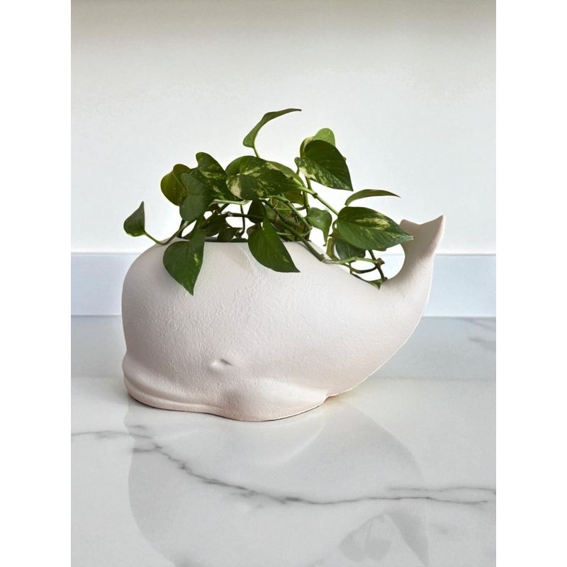 MAP DESIGN HOME - Adorno Macetero Ballena Coastal 37x22x18 cm