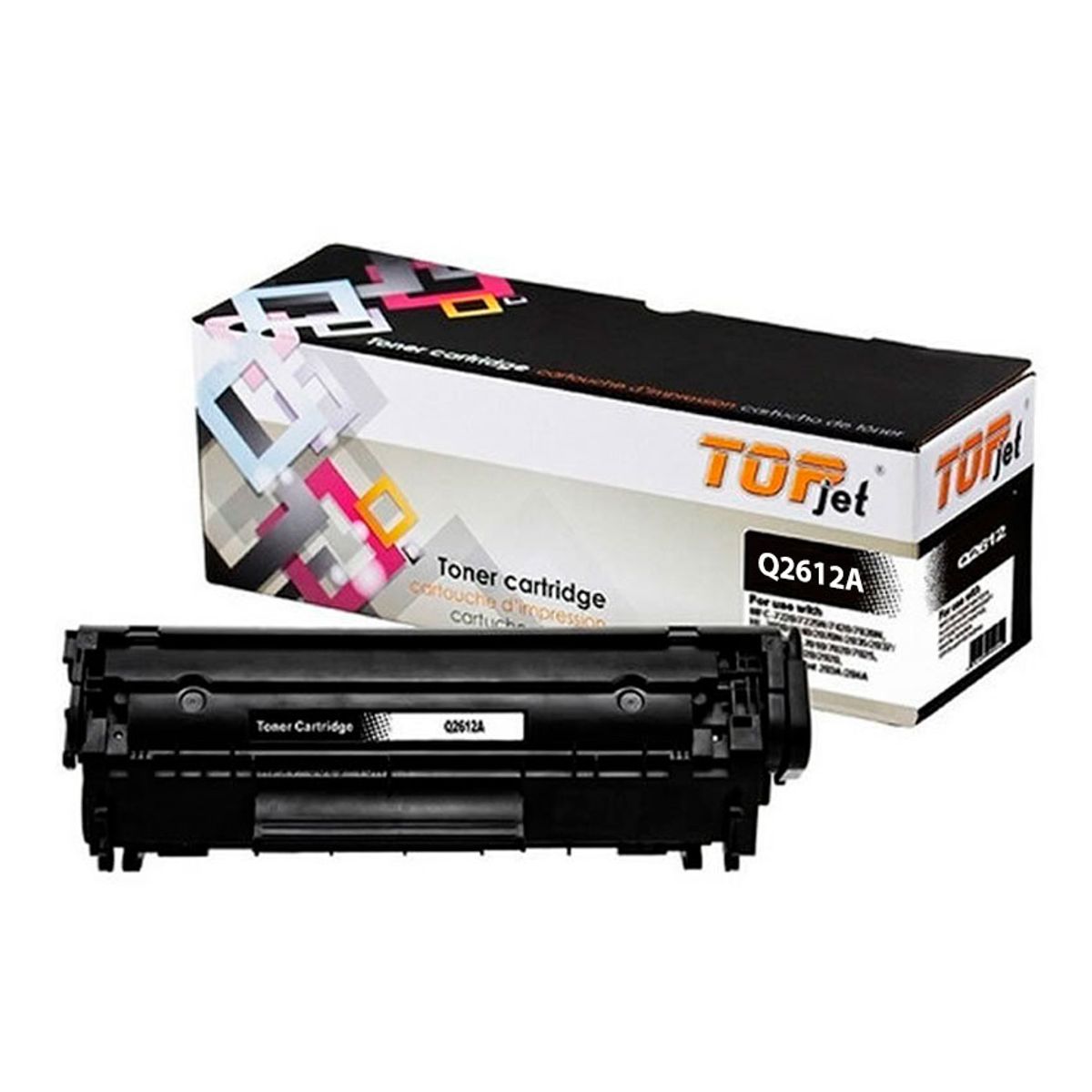 GENERICO - Tóner Compatible TOP JET 12A Negro para HP LaserJet 1010 1020 M1005
