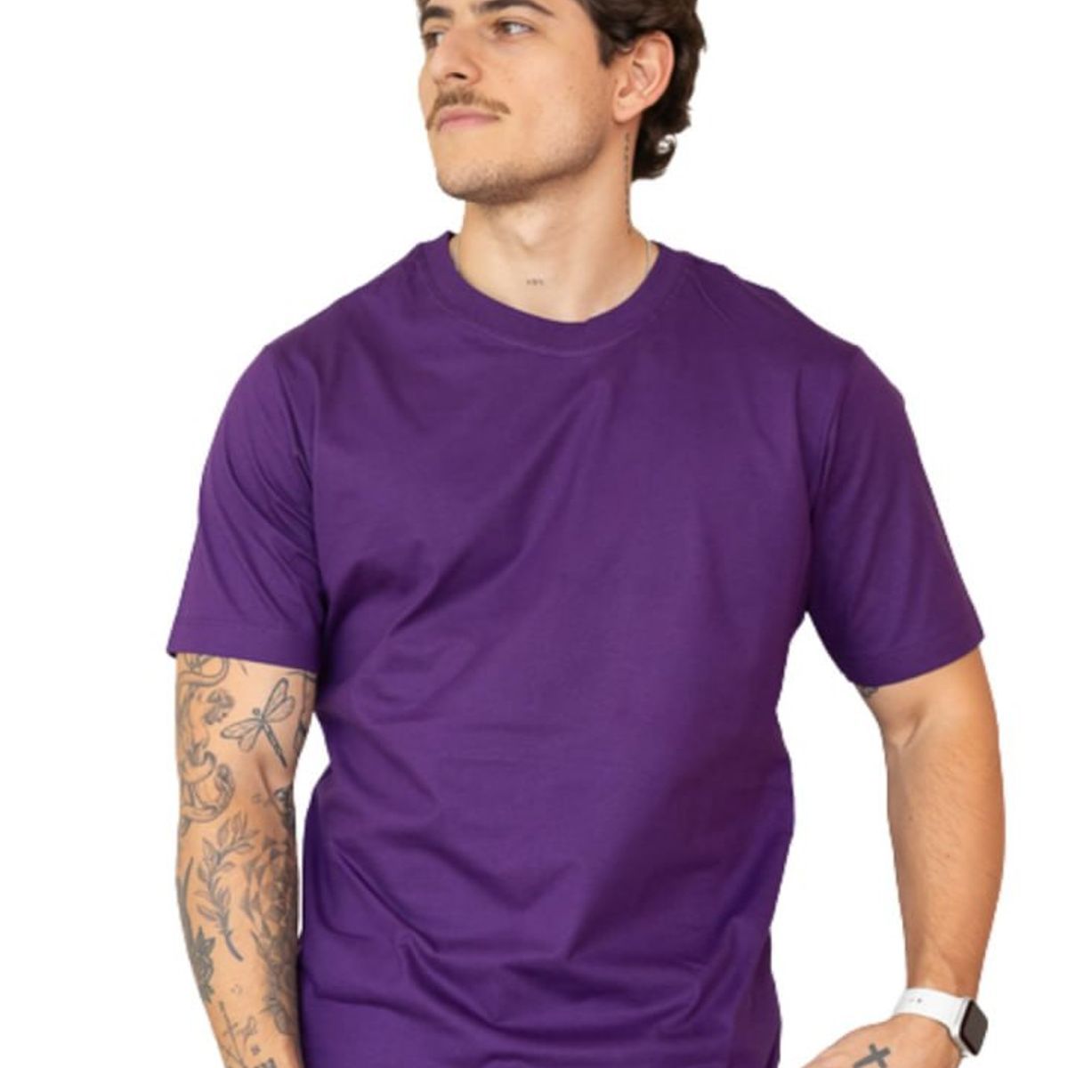 GENERICO - Polo Basico Morado  Hombre