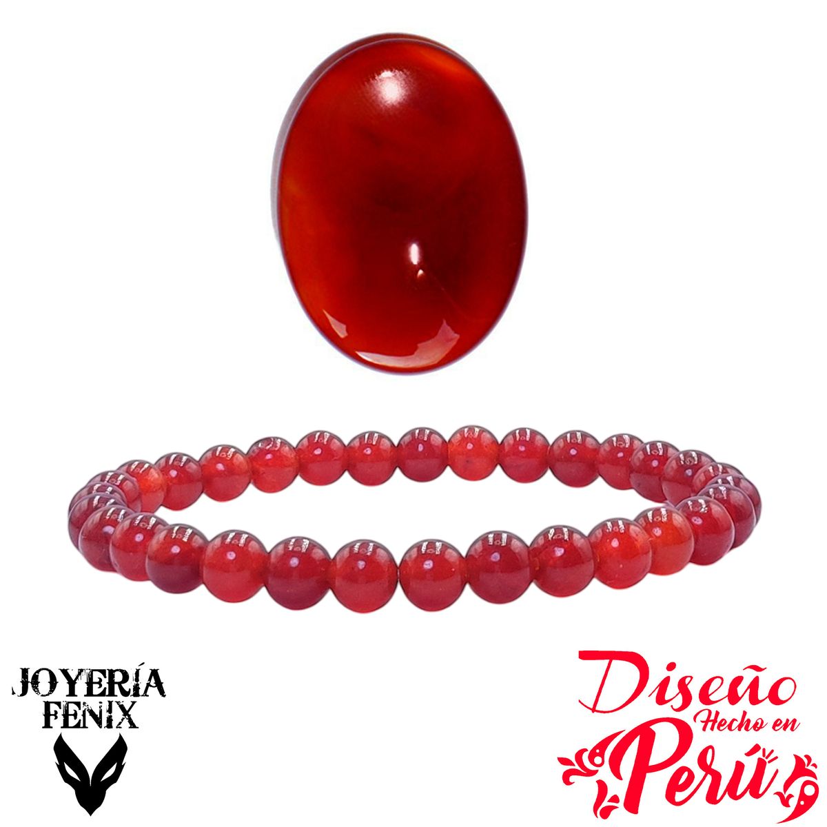 JOYERIA FENIX - Pulsera Piedras Naturales Elástica 6mm - Joyería Fénix