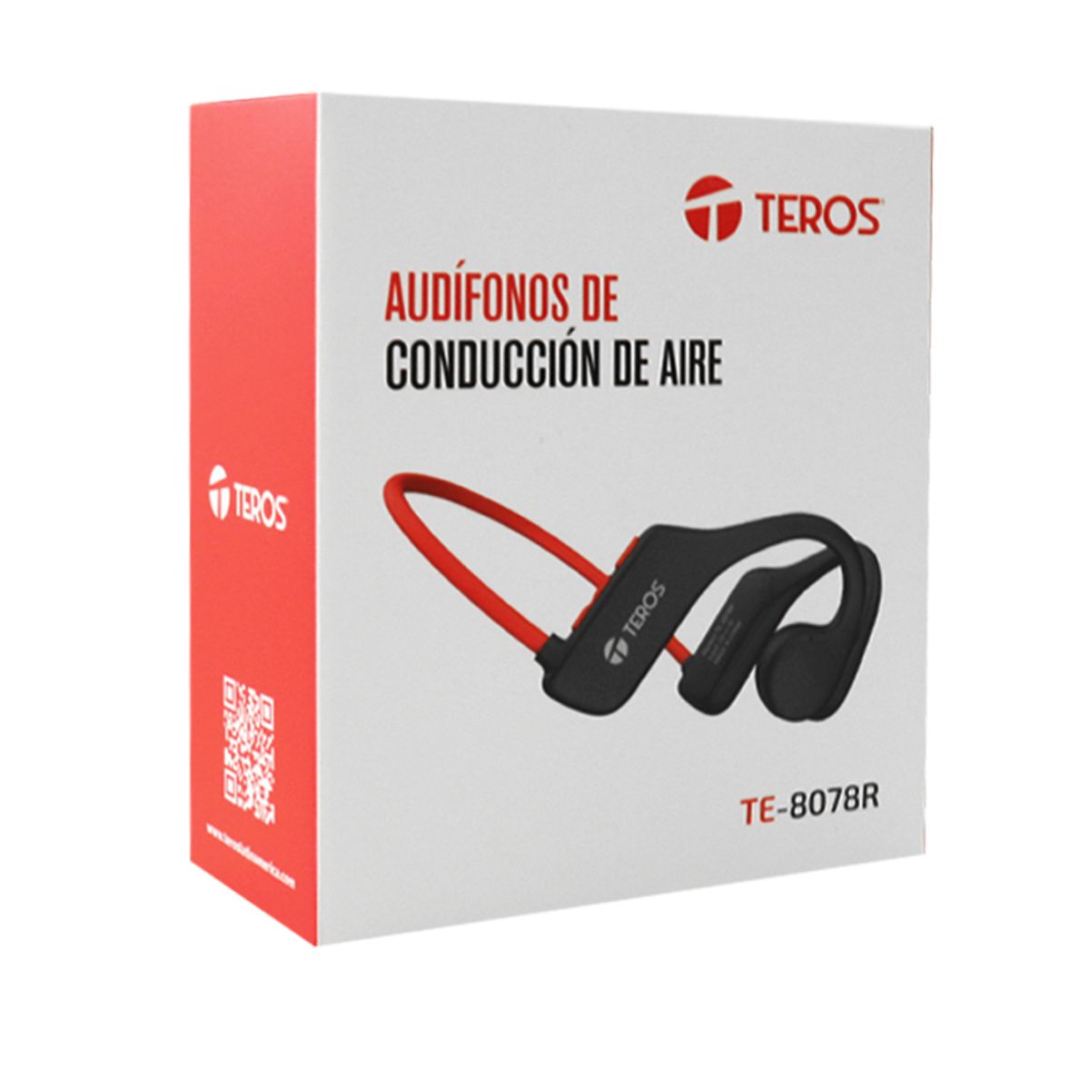 TEROS - Audífonos de conduncción de aire Teros TE-8078R Bluetooth