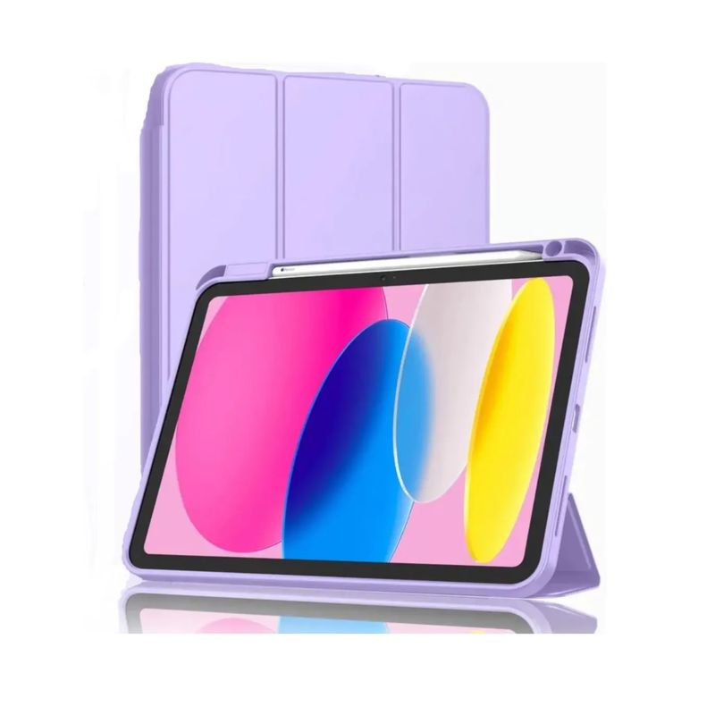 CASE - Funda Para Samsung Galaxy Tab S6 Lite 10.4  COLOR LILA SMART COVER