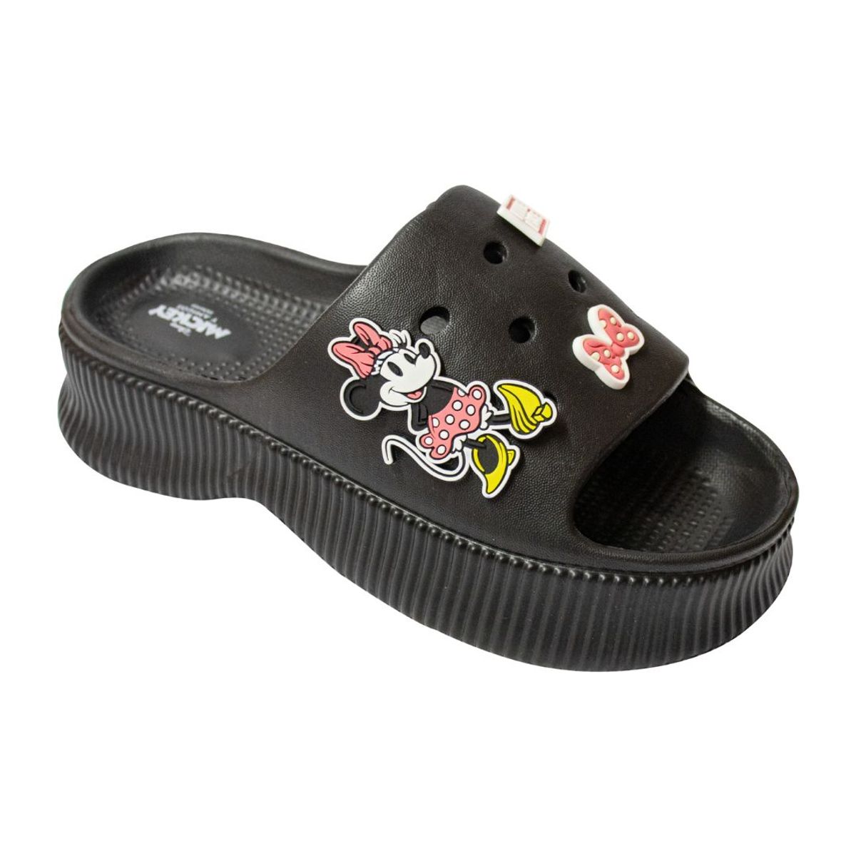 MINNIE - Sandalias Mujer Casual Minnie Mouse Negro