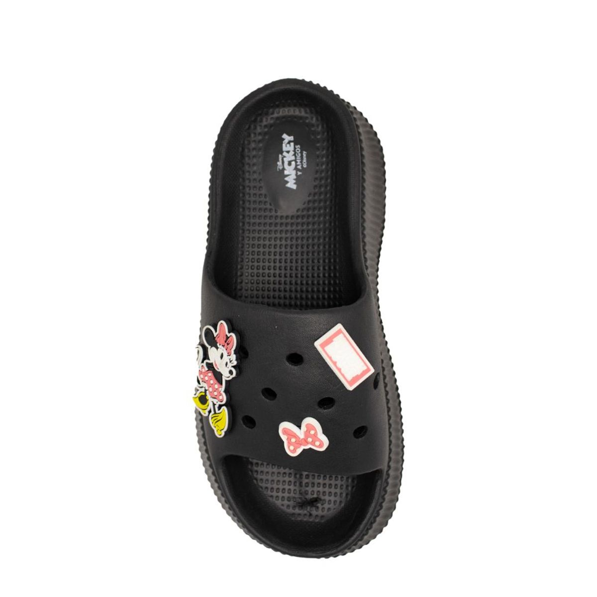 MINNIE - Sandalias Mujer Casual Minnie Mouse Negro