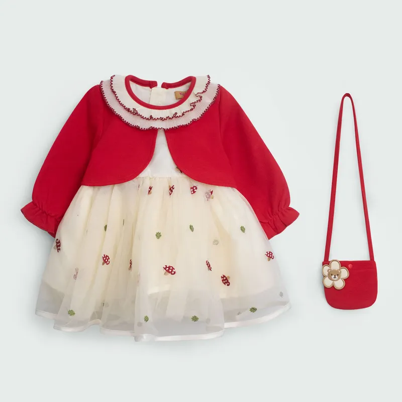 KUKULI - VESTIDO MARIANA CON CARTERA NIÑA M1595