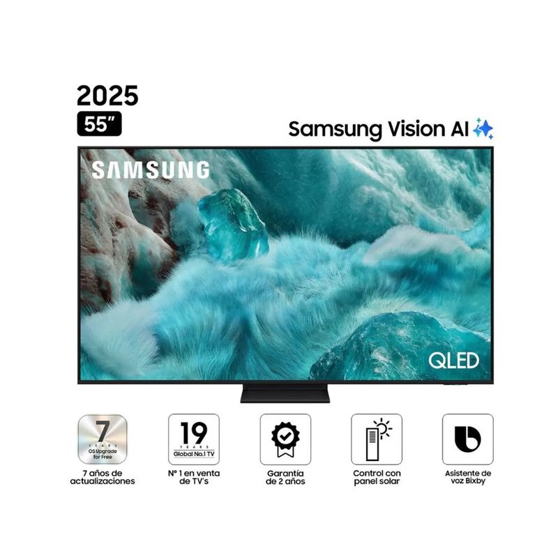 SAMSUNG - Televisor Smart TV Samsung QLED 55" Q7F VISION AI 2025