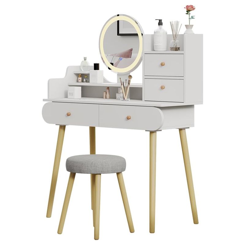 GENERICO - Tocador con Asiento Multiusos Konyul - Vaquita Home