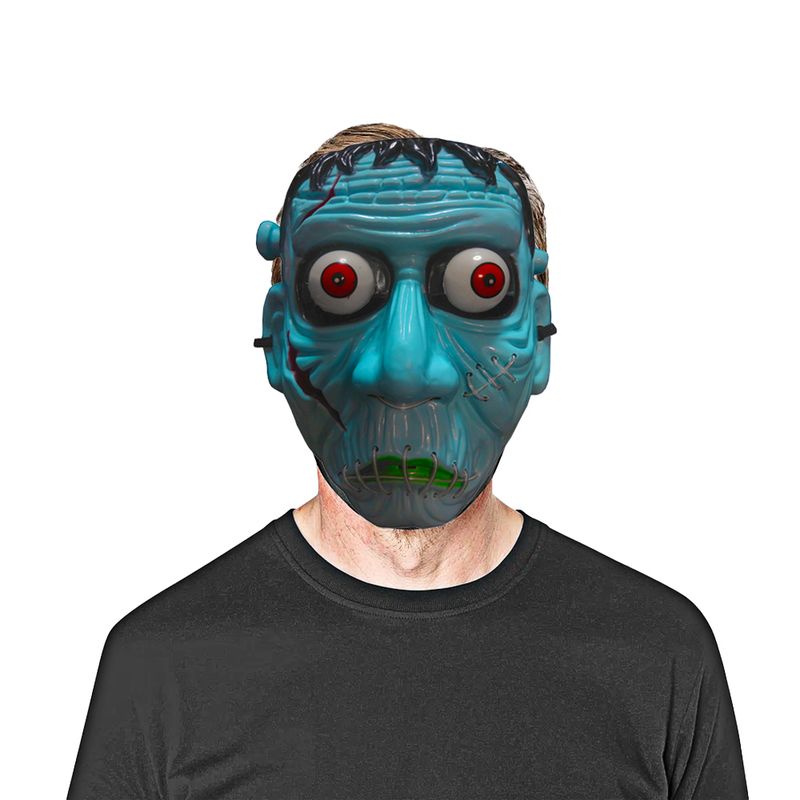 GENERICO - Máscara Frankestein Led Halloween Fiesta