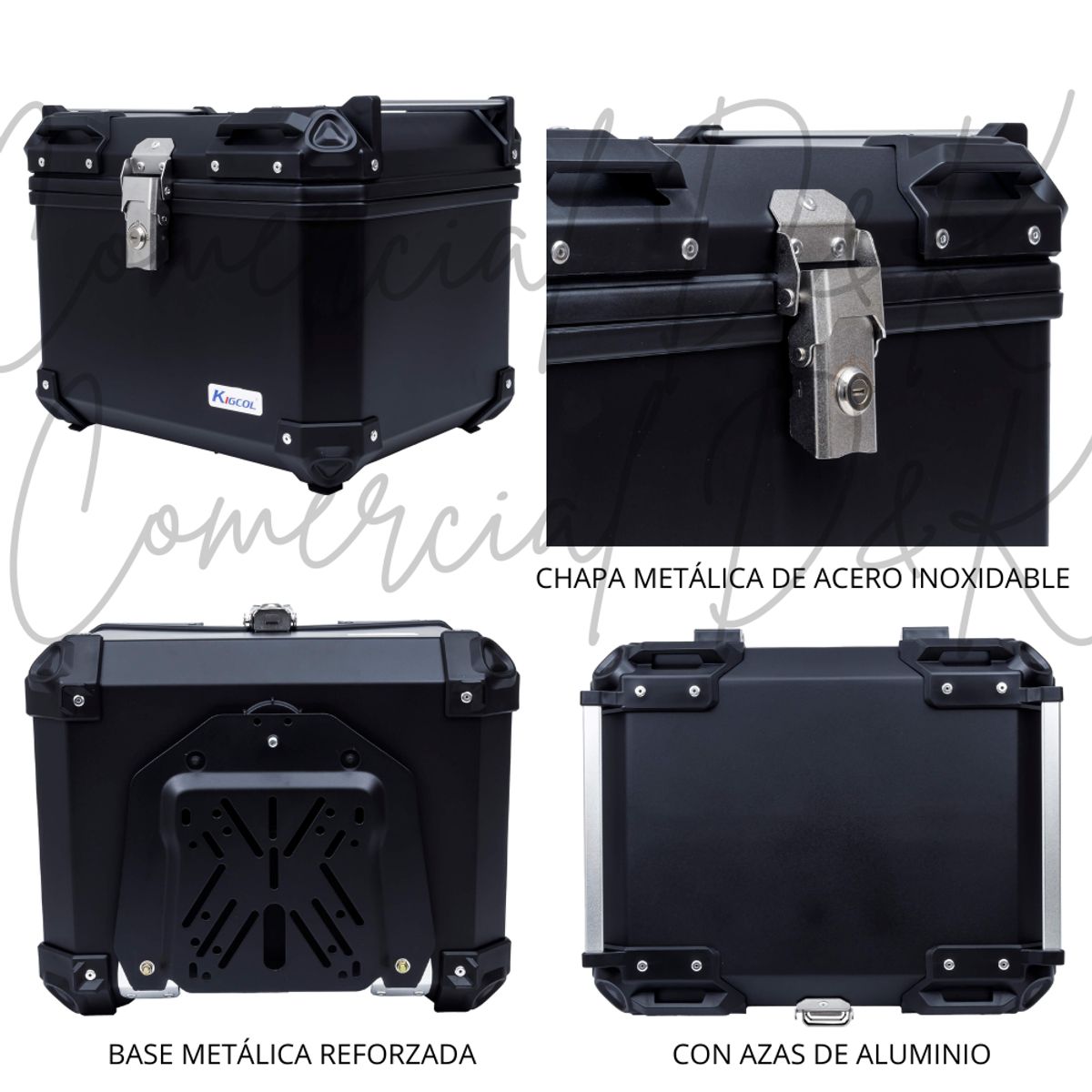 GENERICO - CAJUELA MALETERO KIGCOL 47L ABS MOTO