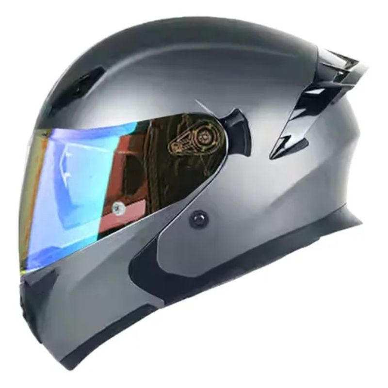 CES - CASCO MOTO CES ABATIBLE GRIS MATE DOT ECE - M