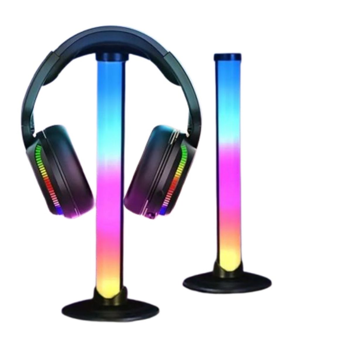 GENERICO - SOPORTE PARA AUDIFONOS GAMER DE PC CON LUCES RGB