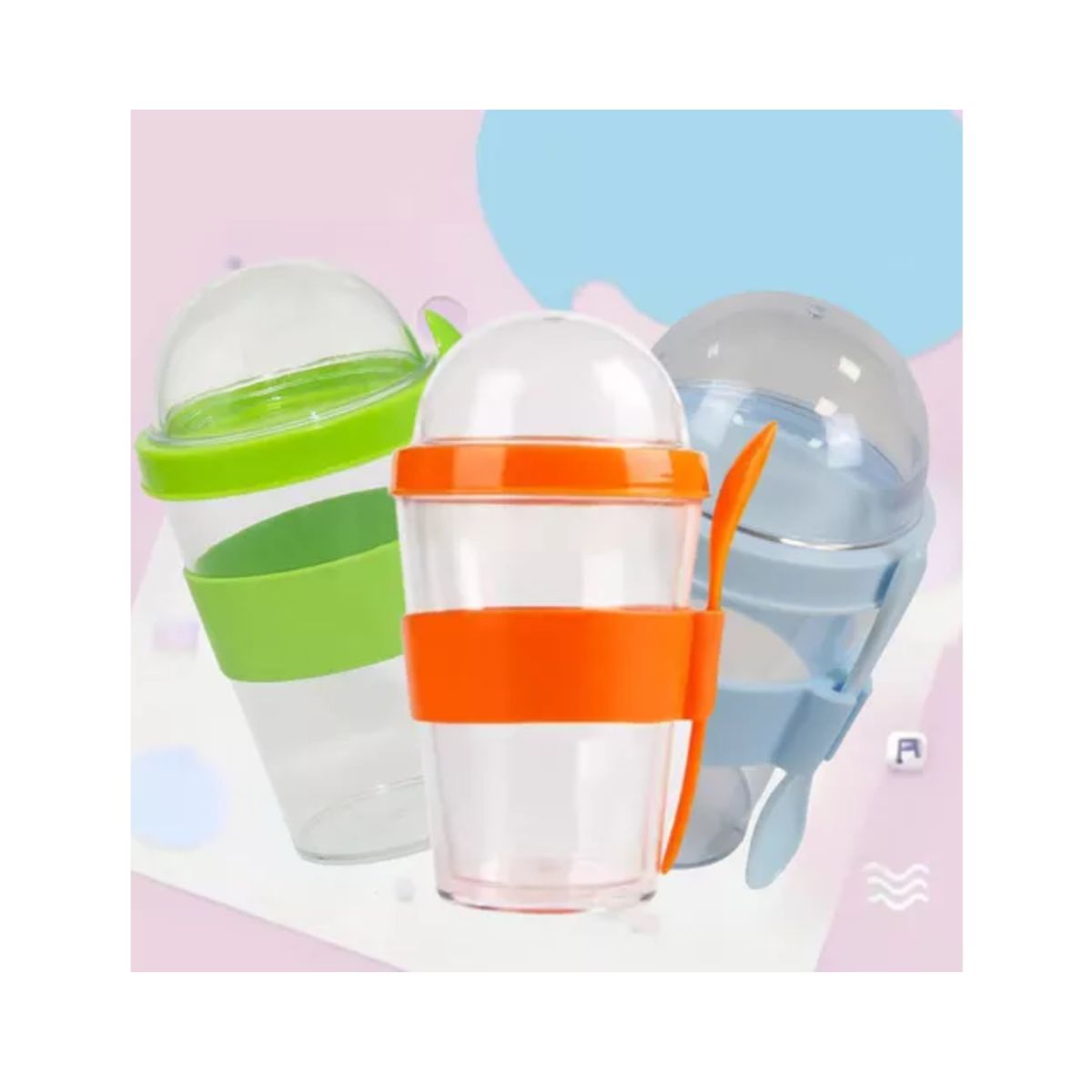 GENERICO - VASO DE YOGURT + 01 CUCHARA