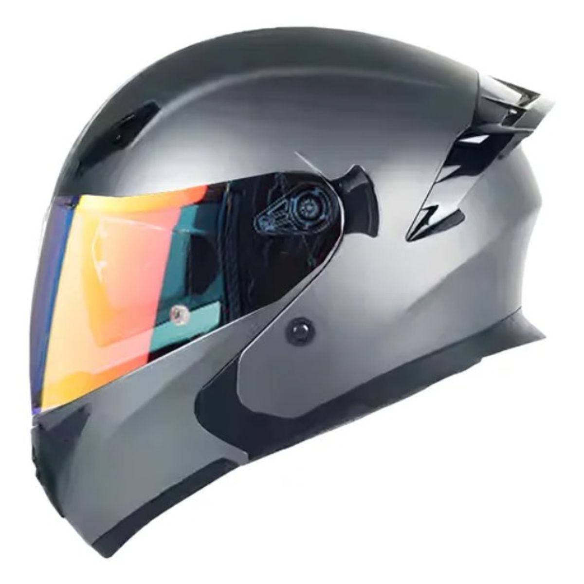 CES - CASCO MOTO CES ABATIBLE GRIS MATE DOT ECE
