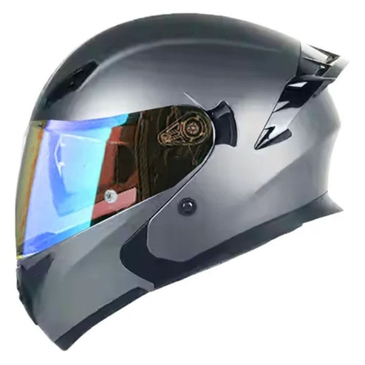 CES - CASCO MOTO CES ABATIBLE GRIS MATE DOT ECE