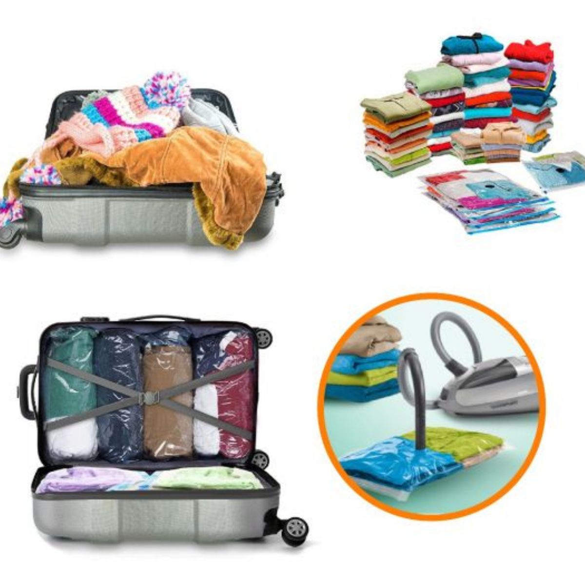 GENERICO - BOLSAS COMPRENSORA PARA GUARDAR ROPA