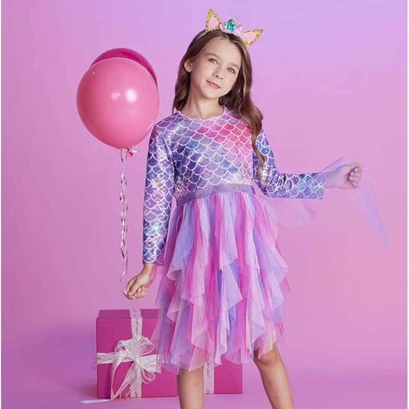 GENERICO - VESTIDO   PARA NIÑA DE SIRENA