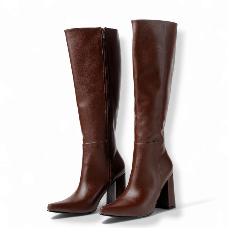 LB LIBBY CALZADOS Y ACCESORIOS - BOTAS DE MUJER GRECIA TACO 9 COLOR MARRON