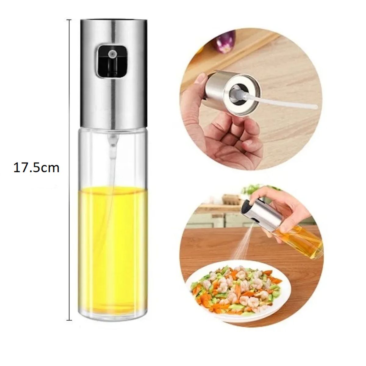 GENERICO - Rociador y Dispensador de Aceite de Cocina Spray aceitero