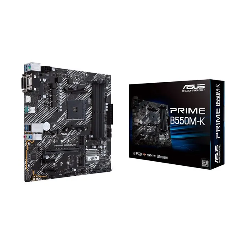 ASUS - ASUS PRIME B550M-K Placa Base Micro ATX AM4 con USB 32 Gen 1 y Gen 2