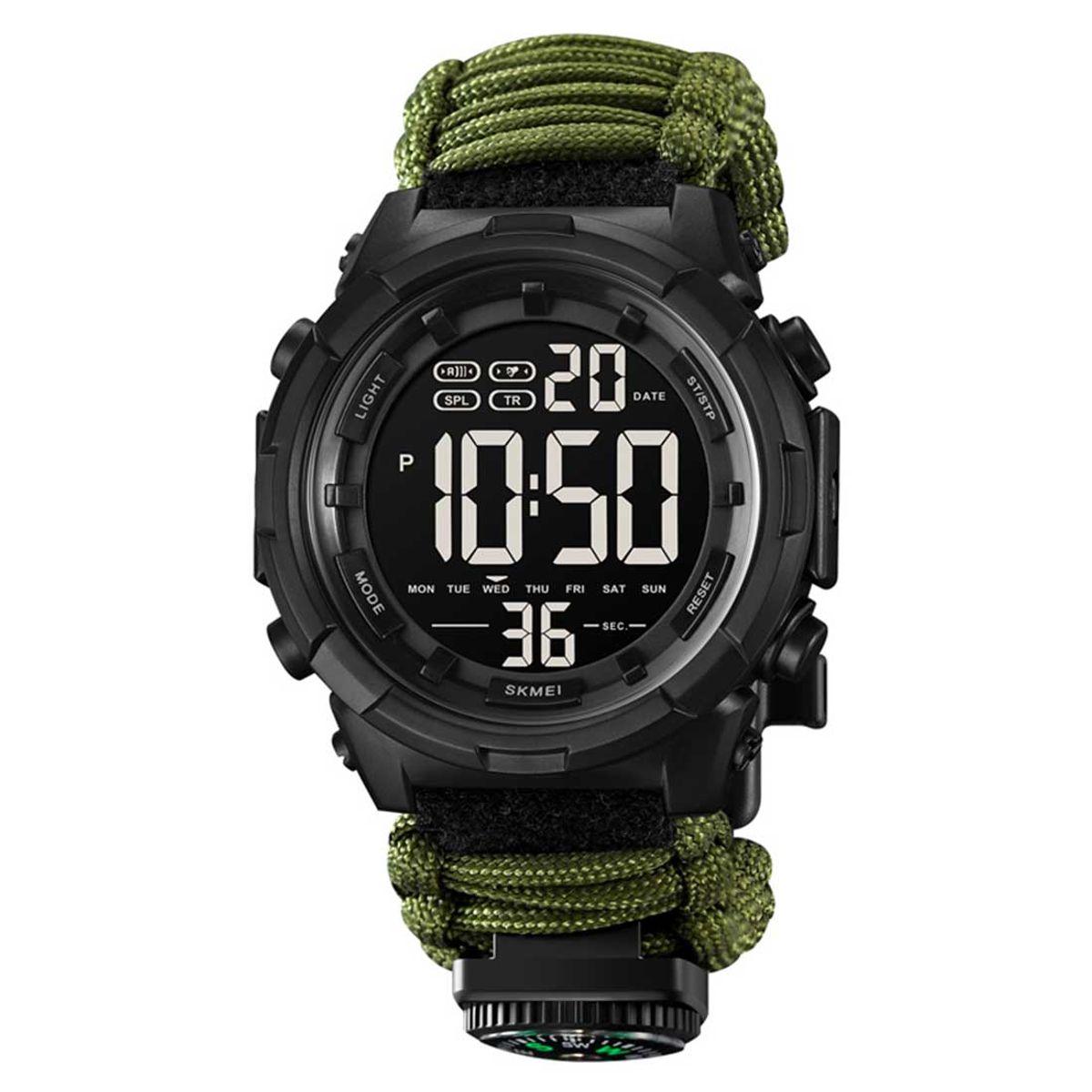 Skmei - Reloj Hombre SKMEI Reactor Digital Deportivo Militar Verde 1845